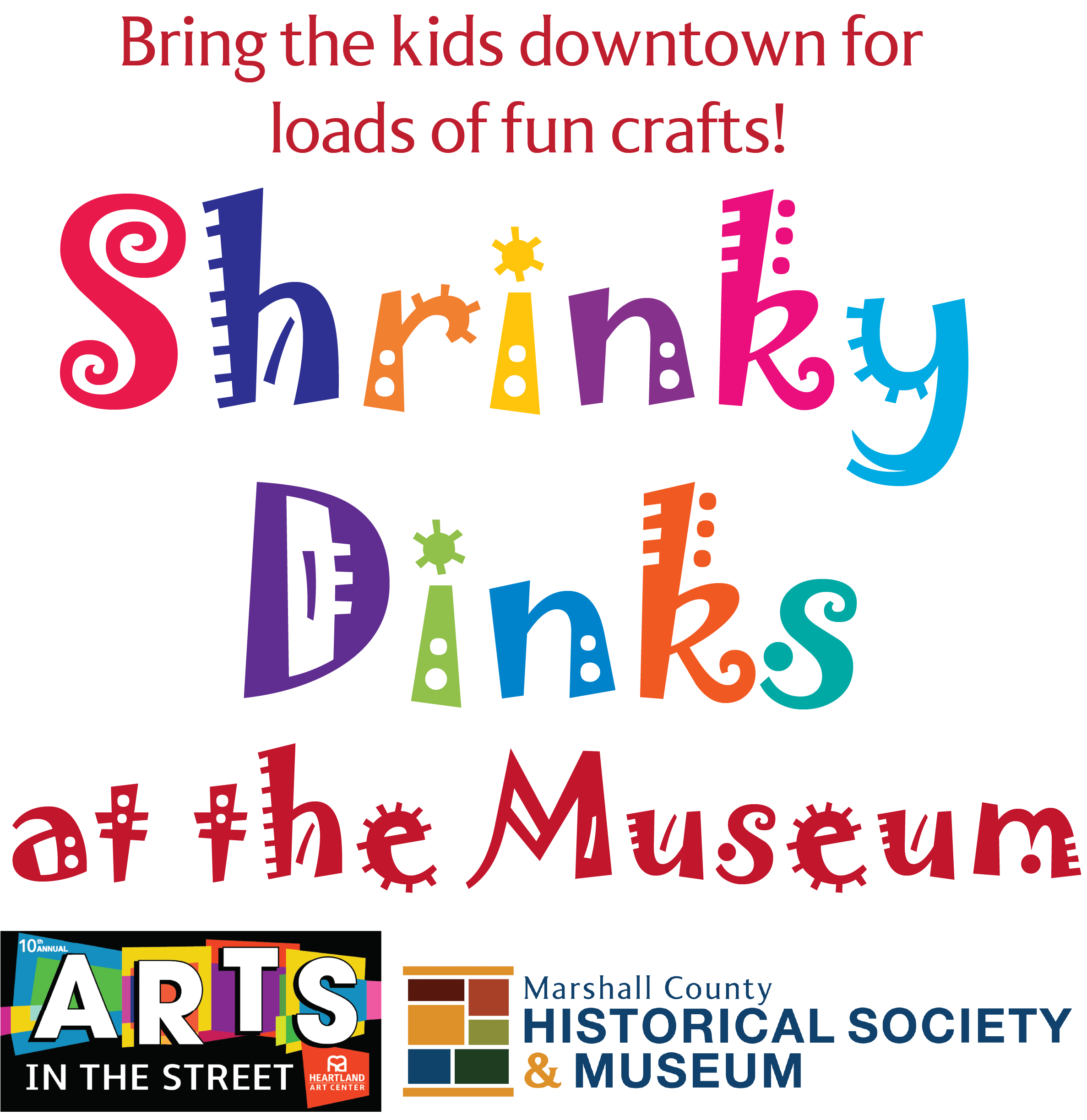 Event notice - Arts in the Street craft Shrinky Dinks