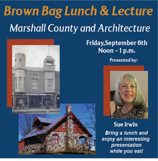 Brown Bag event notice for Sue Irwin - 9-6-2014