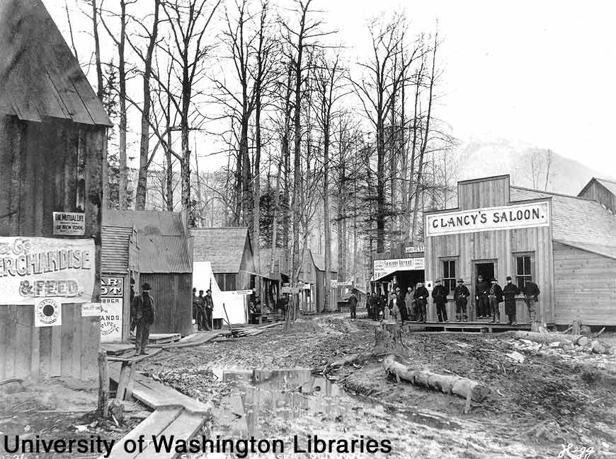 Main Street in Skagway during the Gold Rush